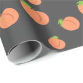 Southern Peach Emoji - Pachy Party Wrapping Paper Geschenkpapier (Rolleneckpunkt)