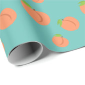 Southern Peach Emoji - Pachy Party Wrapping Paper Geschenkpapier (Rolleneckpunkt)