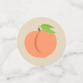 Southern Peach Emoji - Summer Party Confetti Konfetti (Klein Vorderseite)