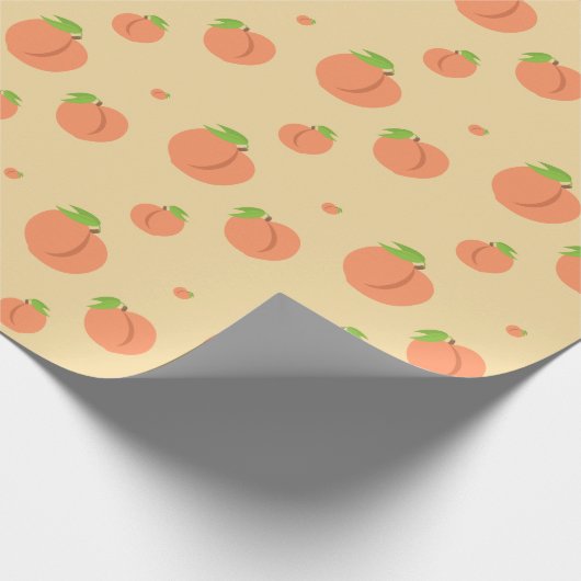 Southern Peach Emoji - Wrapping Paper für das Summ Geschenkpapier (Ecke)