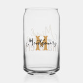 Southern Quote Mind Your Manners Stylish Tan Dosenglas (Rückseite)