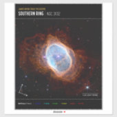Southern Ring Nebula Space James Webb Telescope Aufkleber (Blatt)