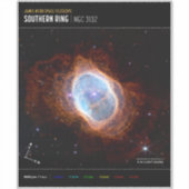 Southern Ring Nebula Space James Webb Telescope Aufkleber (Vorderseite)