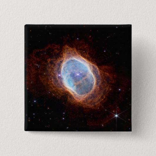 Southern Ring Nebula Space James Webb Telescope Button (Vorderseite)