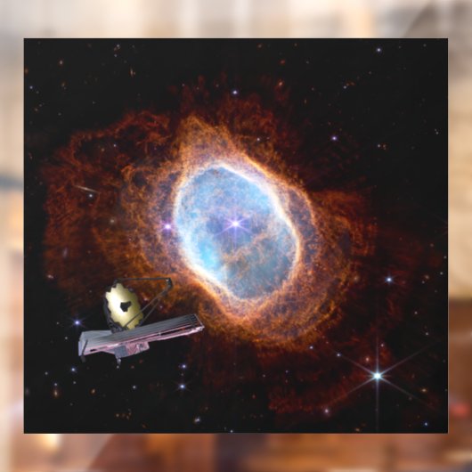 Southern Ring Nebula Space James Webb Telescope Fensteraufkleber (Blatt 2)