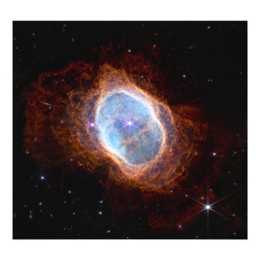 Southern Ring Nebula Space James Webb Telescope Fotodruck (Vorne)