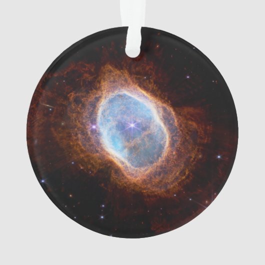 Southern Ring Nebula Space James Webb Telescope Ornament (Rückseite)