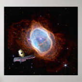 Southern Ring Nebula Space James Webb Telescope Poster (Vorne)