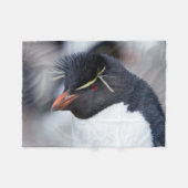 Southern Rockhopper Penguin Fleecedecke (Vorderseite (Horizontal))
