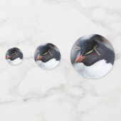 Southern Rockhopper Penguin Konfetti (Rückseiten)