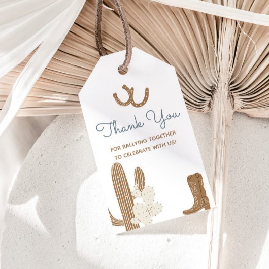 Southern Rodeo Cowboy Birthday Geschenkanhänger