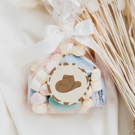 Southern Rodeo Neutral Cowboy Geburtstag Runder Aufkleber