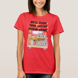 Southern Sass Pink Truck & Fall Harvest T - Shirt