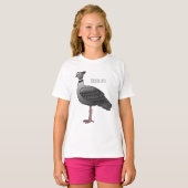 Southern screamer bird cartoon illustration T-Shirt (Vorne ganz)