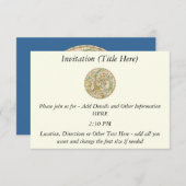 Southern Sky Star Chart and Constellation Map Einladung (Vorne/Hinten)