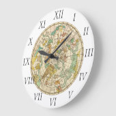 Southern Sky Star Chart and Constellation Map Große Wanduhr (Winkel)