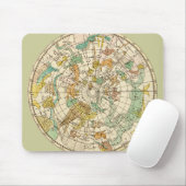 Southern Sky Star Chart and Constellation Map Mousepad (Mit Mouse)