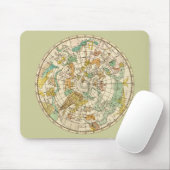 Southern Sky Star Chart and Constellation Map Mousepad (Mit Mouse)