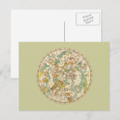 Southern Sky Star Chart and Constellation Map Postkarte (Vorne/Hinten)