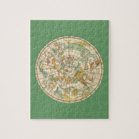 Southern Sky Star Chart and Constellation Map Puzzle (Vertikal)