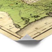 Southern Staaten Olney Map Poster (Ecke)