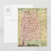 Southern Staaten Olney Map Postkarte (Vorne/Hinten)