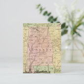Southern Staaten Olney Map Postkarte (Stehend Vorderseite)