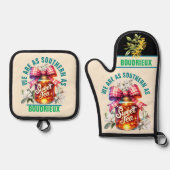 Southern Sweet Tea Oven Mitt & Pot Holder Set (Vorderseite)