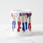 Southern Texas Ladys Fashion Cowboy Boots Name Jumbo-Tasse (Vorderseite)