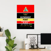 Southernmost Point Buoy Key West Poster (Heimbüro)
