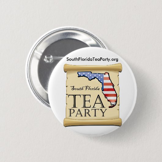 SouthFloridaTeaParty.org Button (Vorne & Hinten)