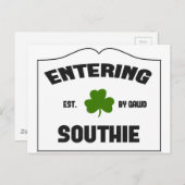 Southie betreten postkarte (Vorne/Hinten)