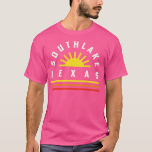 Southlake Texas Retro Vintage Streifen Sunset T-Shirt
