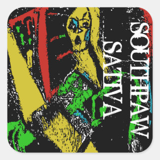 SOUTHPAW SATIVA QUADRATISCHER AUFKLEBER
