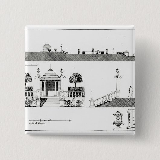 Southport: Abschnitt und Details der oberen Button (Vorderseite)