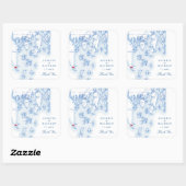 Southport Boothbay Harbor Maine Gastgeschenk Hochz Quadratischer Aufkleber (Blatt)