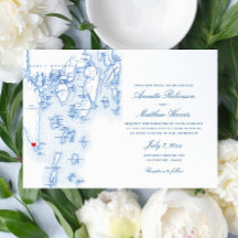 Southport Boothbay Harbour Maine Navy Karte Hochze