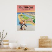 Southport England Golf Vintage Poster (Küche)