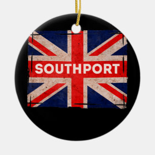 Southport Flag Merseyside Küstenfußball Keramik Ornament