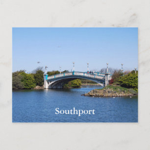 Southport Marine Lake Postcard Postkarte