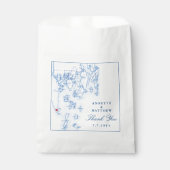 Southport Newagen Seaside Inn Blue Wedding Geschenktütchen (Vorderseite)