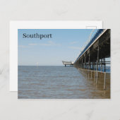Southport Pier Postkarte (Vorne/Hinten)