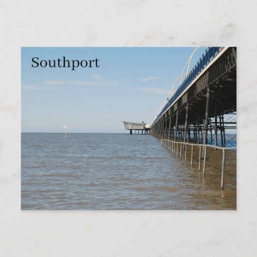 Southport Pier Postkarte (Vorderseite)