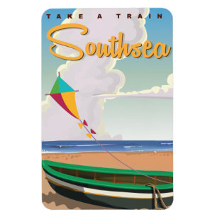 Southsea Vintage Reiseplakat Magnet