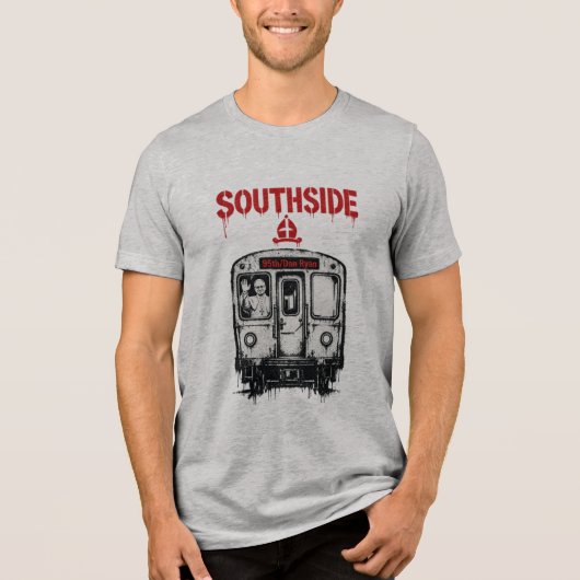 Southside Papst Tri-Blend Shirt (Vorderseite)
