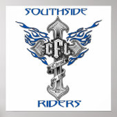 Southside Riders Poster 23"x23" (Vorne)
