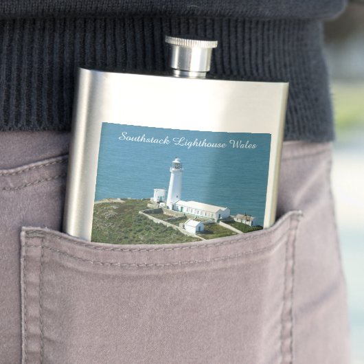 Southstack Leuchtturm Wales. Flachmann (Beispiel)