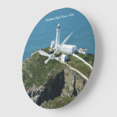 Southstack Light House Wales. Große Wanduhr (Winkel)