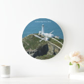 Southstack Light House Wales. Große Wanduhr (Zuhause)