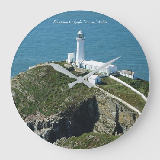 Southstack Light House Wales. Große Wanduhr (Vorderseite)